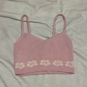Pacsun, light, pink Hawaiian flower top